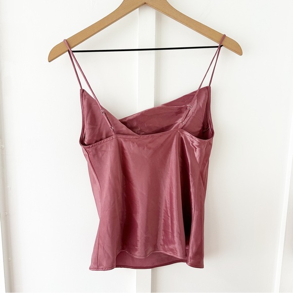 FLEUR DU MAL pink luster cowl neck cami tank - Picture 5 of 7